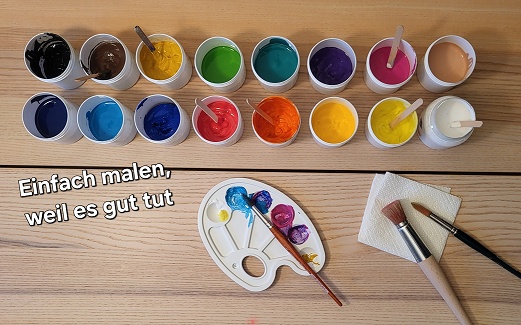 Intuitives Ausdrucksmalen zum Frühlingsanfang